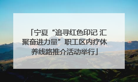 宁夏“追寻红色印记 汇聚奋进力量”职工区内疗休养线路推介活动举行